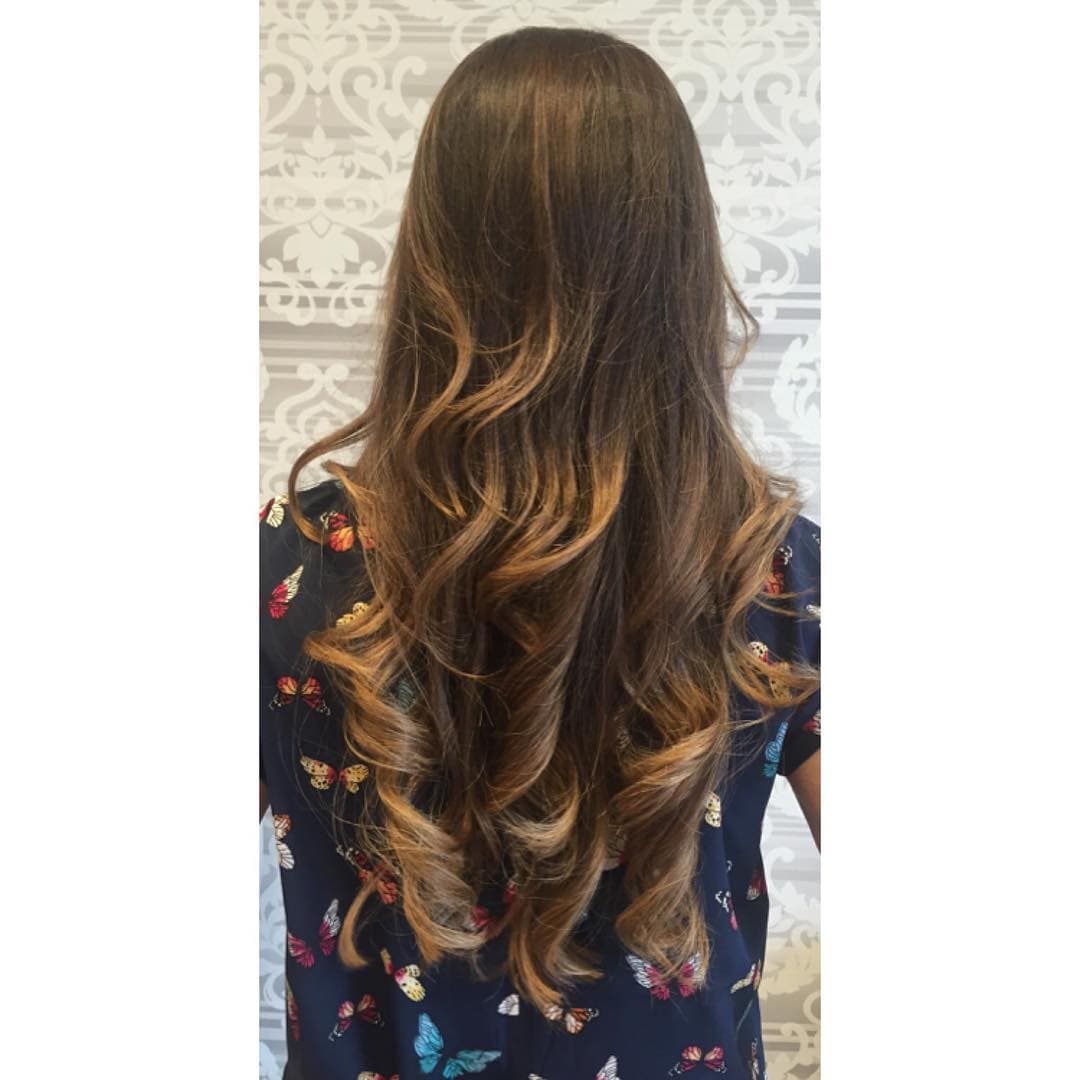 Balayage color result at MC Hair Salon Upper East Side NYC