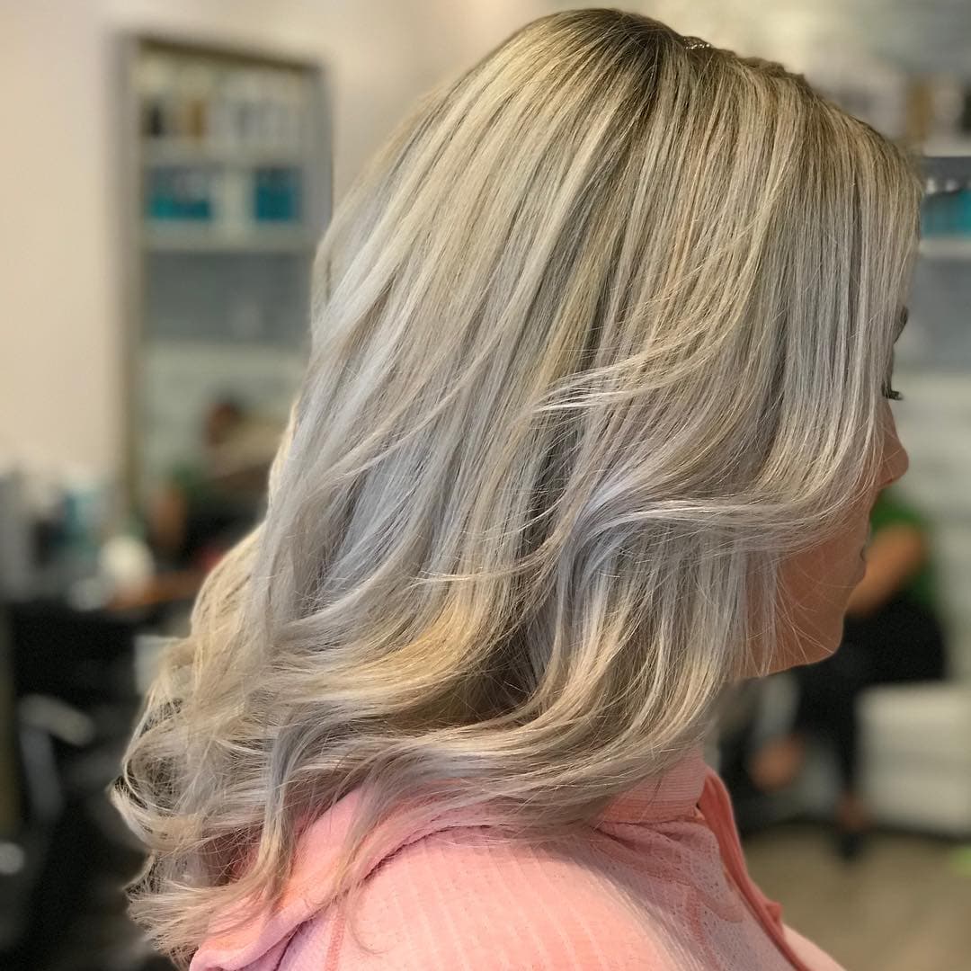 Blowout with iron work styling at MC Hair Salon & Spa NYC