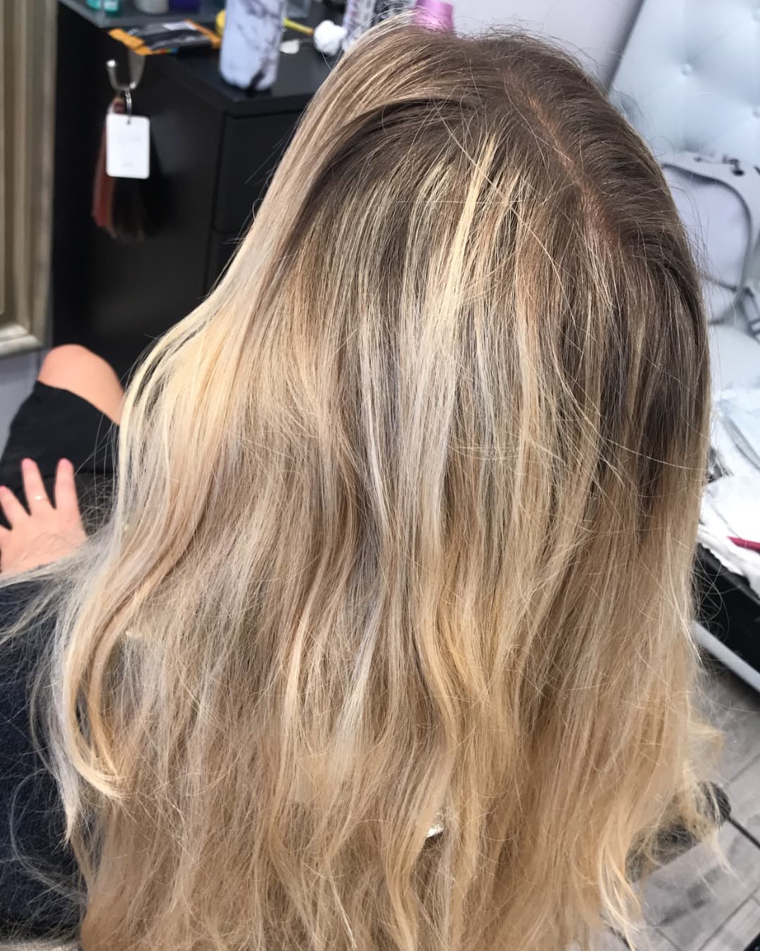 Megan balayage color result at MC Hair Salon NYC