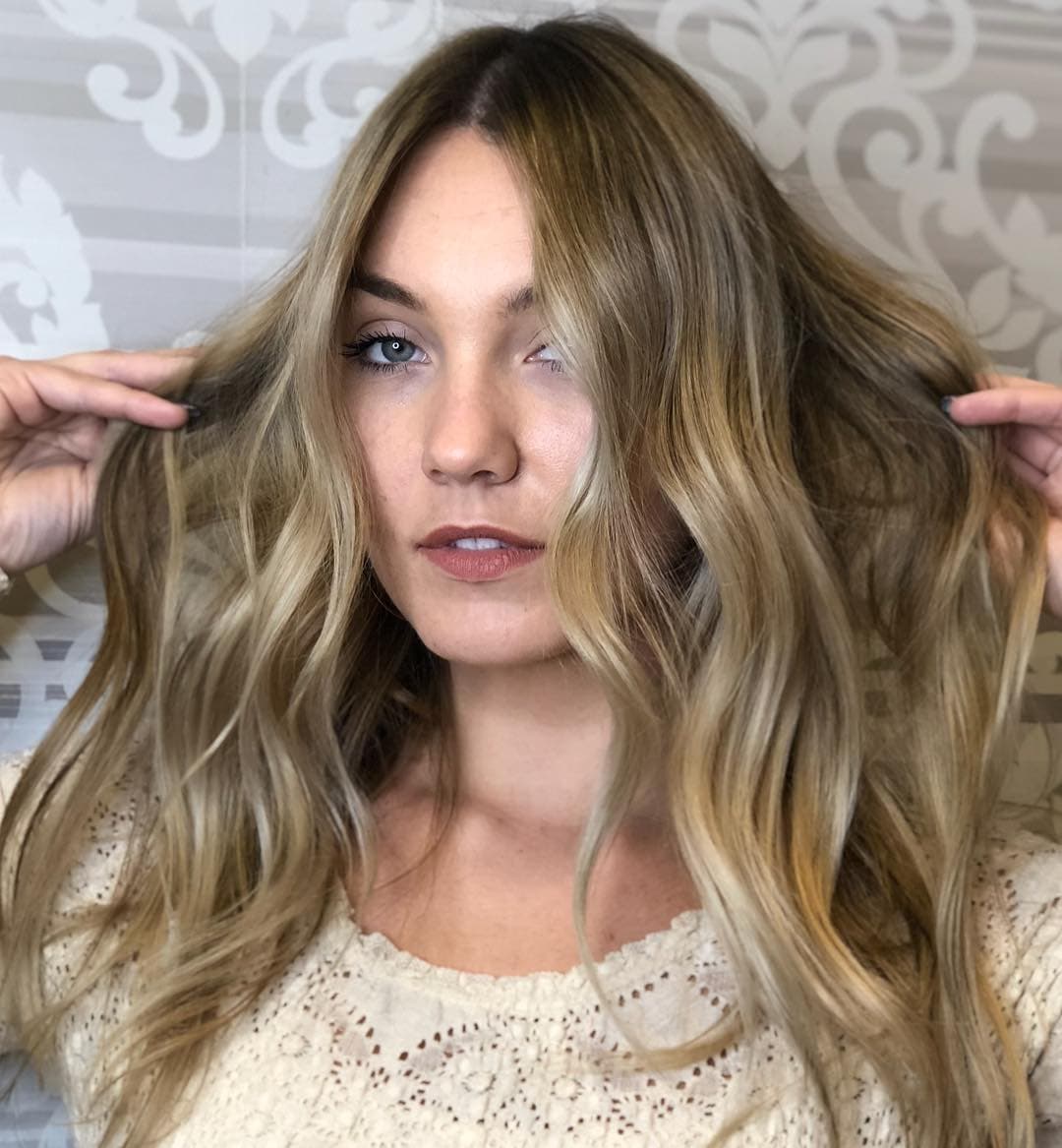 Blowout with curling iron work at MC Hair Salon NYC